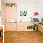 Kleiderschrank und Arbeitsbereich