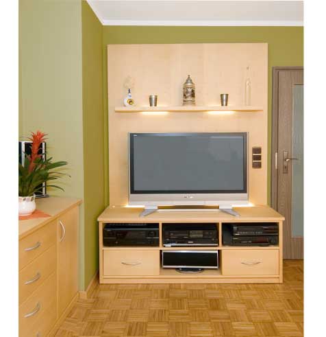 Hifi-Möbel mit TV-Paneel