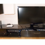 Lowboard mit Geräteklappe und DVD Schubladen