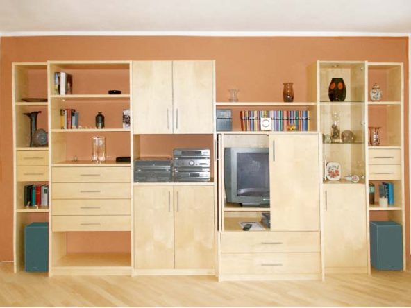 Wohnzimmer in Ahorn