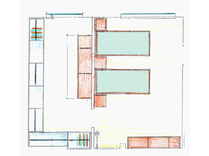 Einrichtung für Schlafzimmer mit Ankleide: Grundriss