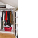 Kleiderschrank in Dachschräge