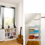Einbaulösung im Wohnzimmer und Bad