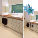 Spiegelschrank und Waschtischunterschrank