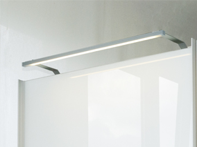 LED Aufsatzlampe, die bei nicht raumhohen Schränken oben auf den Schrank montiert werden kann