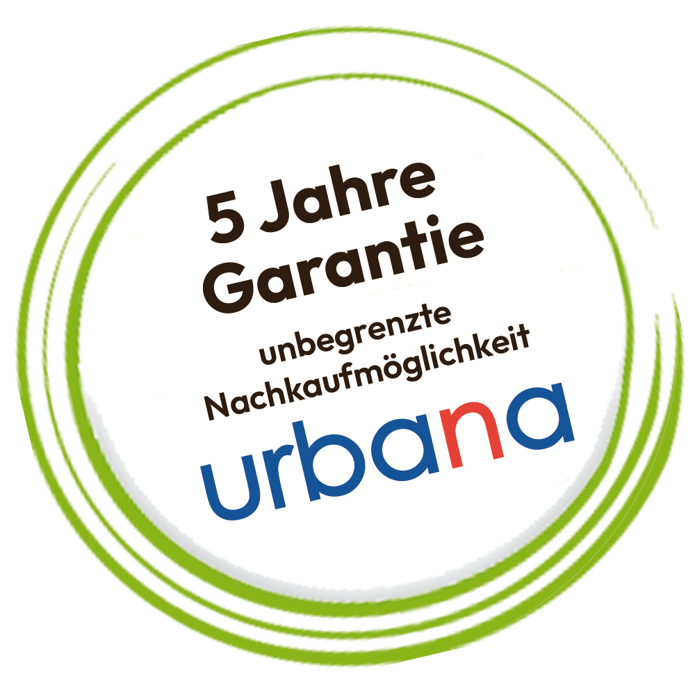 5 Jahre Garantie auf urbana-Möbel