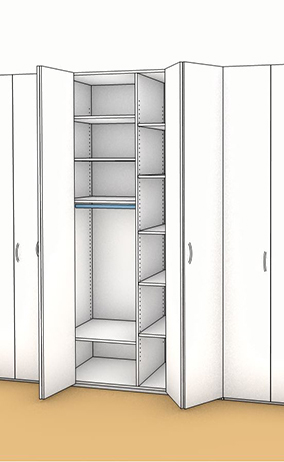 Falttürenschrank