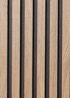 Dekoratives Designpaneel Eiche und schwarz